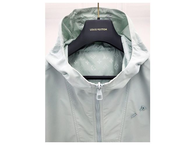 Louis Vuitton Windbreaker reversibile Monogram Bianco - vista 7