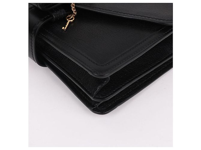 Chloé Borsa a tracolla piccola Abbey con logo dorato Nero - vista 10