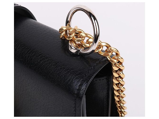 Chloé Borsa a tracolla piccola Abbey con logo dorato Nero - vista 6