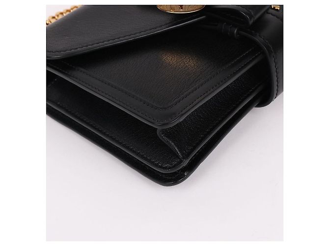Chloé Borsa a tracolla piccola Abbey con logo dorato Nero - vista 9