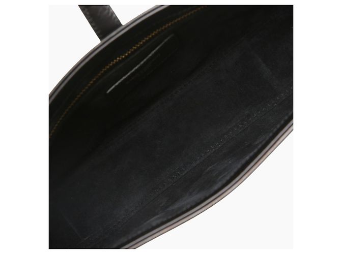 Saint Laurent Smooth Leather Monogram Hobo Schultertasche Schwarz - Ansicht 9