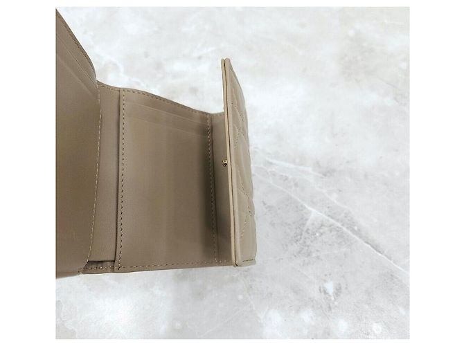 Dior Neue New Lady Lammfellgeldbörse Sand - Ansicht 7