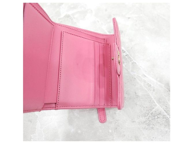 Chanel Pink Caviar Classic Compact Wallet Kollektion - Ansicht 7