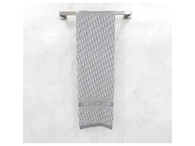 Dior Sciarpa in cashmere Oblique Alps Argento - vista 2
