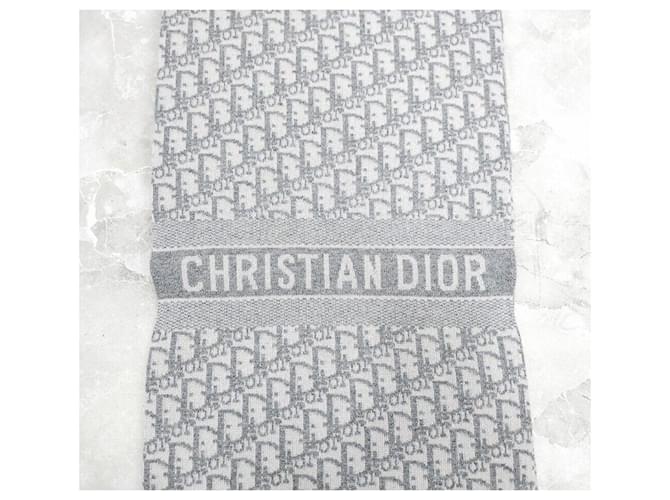 Dior Sciarpa in cashmere Oblique Alps Argento - vista 3