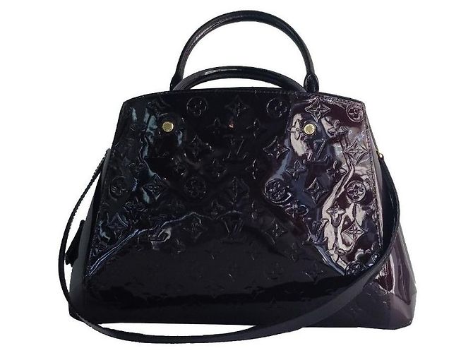Louis Vuitton Vernis Montaigne MM Rosso - vista 6