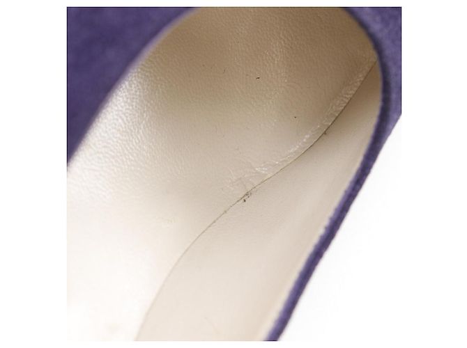Décolleté Chanel Coco Mark in scamosciato Porpora - vista 12