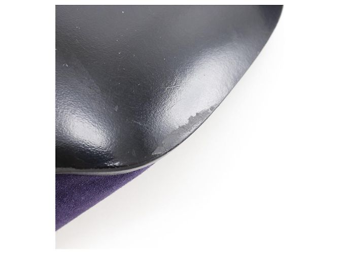 Décolleté Chanel Coco Mark in scamosciato Porpora - vista 7