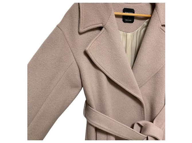Autre Marque UNITED TOKYO Big Collar Long Coat Beige - vista 3