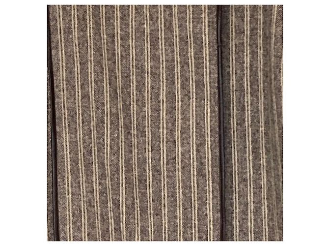Autre Marque Gilet cappotto 2way con profili a righe Todayful Marrone Marrone chiaro - vista 3
