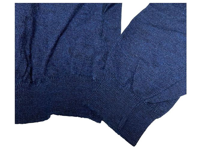 Autre Marque Porter Strickjacke mit Knöpfen Blau - Ansicht 5