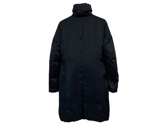 Abrigo de satén y plumón Jil Sander Negro - vista 2