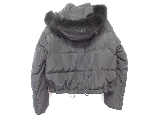 Autre Marque 31 Sons de mode Fox Fur Down Jacket Black - view 2