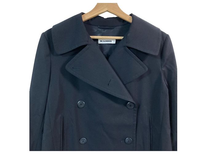Gabardina de lana Jil Sander Azul Azul marino - vista 3