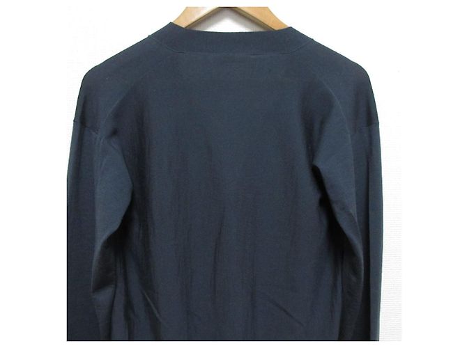 Jil Sander Wollstrickjacke Blau Marineblau - Ansicht 4