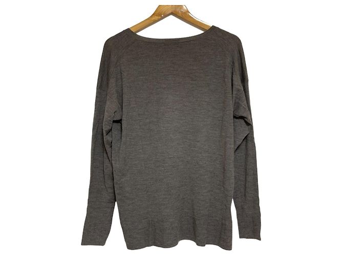 Autre Marque Deuxieme Classe Wollstrickpullover Braun - Ansicht 2