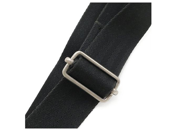 Borsa a tracolla Hermès Acapulco MM in nylon e pelle Nero - vista 6