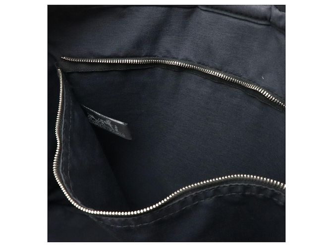 Borsa a tracolla Hermès Acapulco MM in nylon e pelle Nero - vista 8