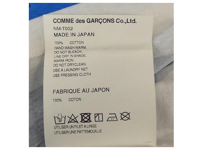 Top Comme des GARCONS GIRL Blanco Azul - vista 3