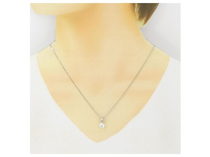 Autre Marque Collana di Diamanti PT900 PT850 Argento - vista 6