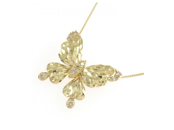 Autre Marque Diamond Butterfly Halskette GSTV Au750 Golden - Ansicht 3
