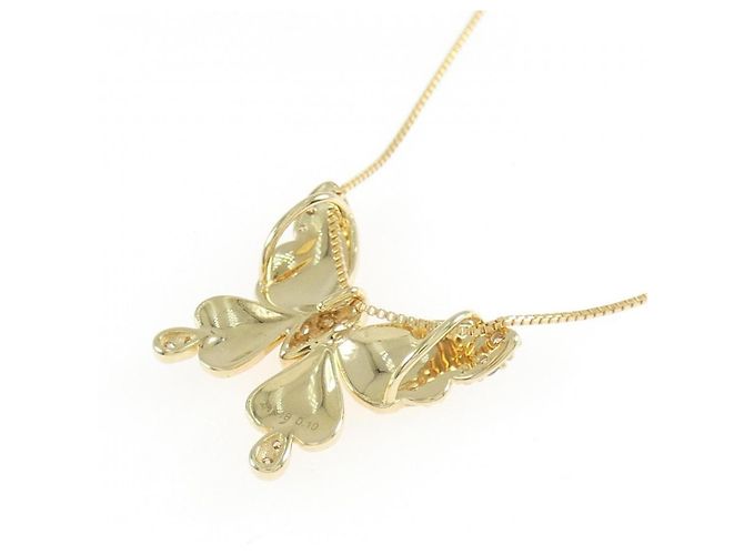 Autre Marque Diamond Butterfly Halskette GSTV Au750 Golden - Ansicht 4