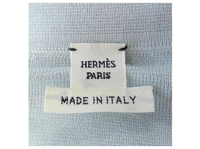 Hermès Cardigan in seta e cashmere EX-LIBRIS Hermes Blu - vista 4