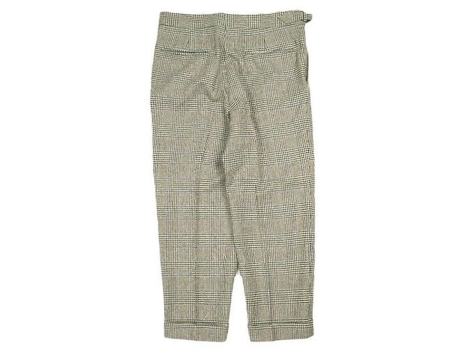Autre Marque PANTALONES IGARASHI Pantalones de lana Glen Plaid Beige - vista 2