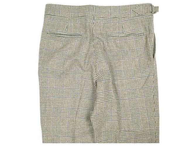Autre Marque PANTALONES IGARASHI Pantalones de lana Glen Plaid Beige - vista 5