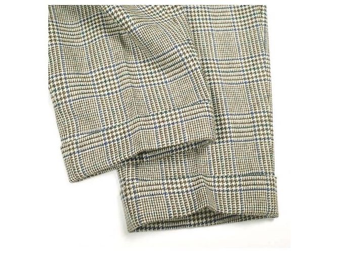 Autre Marque PANTALONES IGARASHI Pantalones de lana Glen Plaid Beige - vista 6