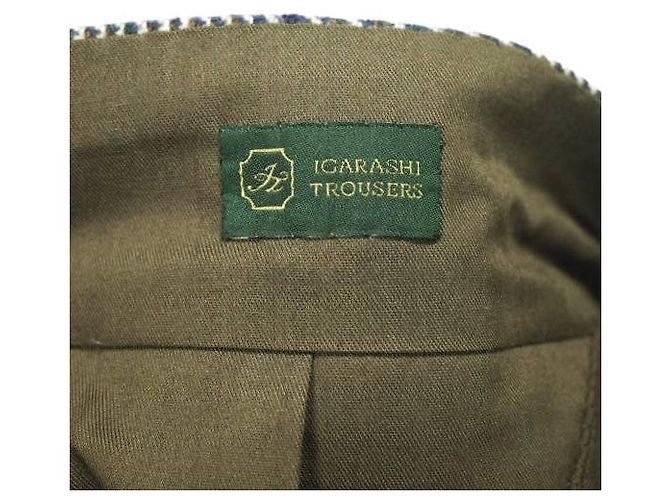 Autre Marque PANTALONES IGARASHI Pantalones de lana Glen Plaid Beige - vista 7