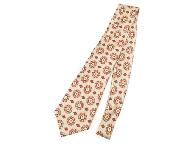 Autre Marque Kiton Silk Tie Beige Yellow - view 2