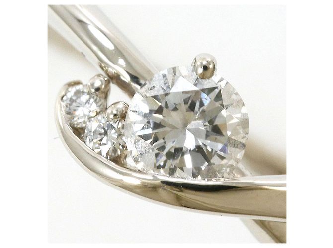 Autre Marque PT900 Platin Diamantring Silber - Ansicht 2