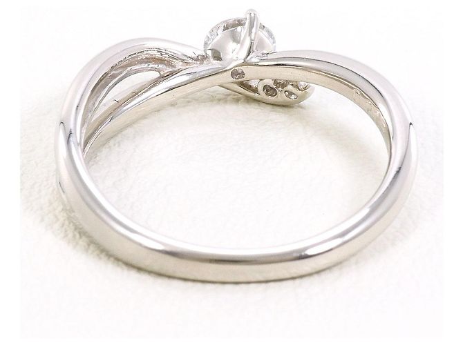 Autre Marque PT900 Platin Diamantring Silber - Ansicht 4
