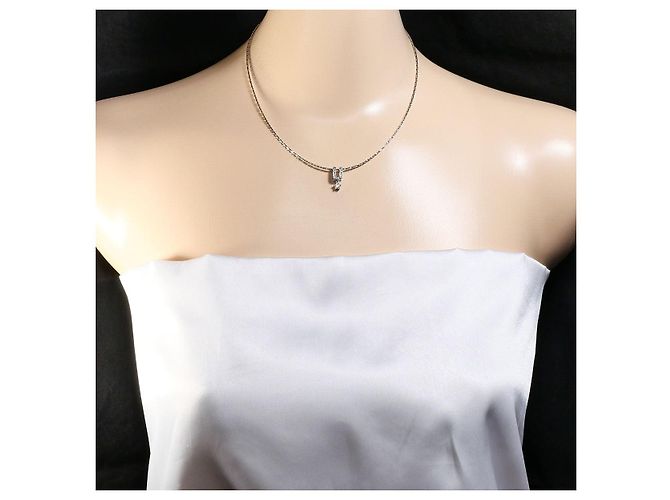 Autre Marque Collana in oro bianco Au750 e diamanti Argento - vista 6