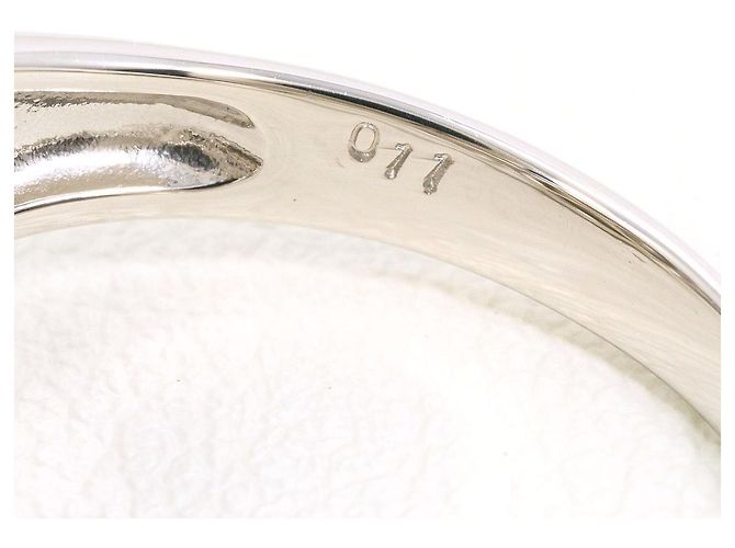 Autre Marque Pt900 Platinring mit schwarzer Tahiti-Perle und Diamant - Ansicht 5