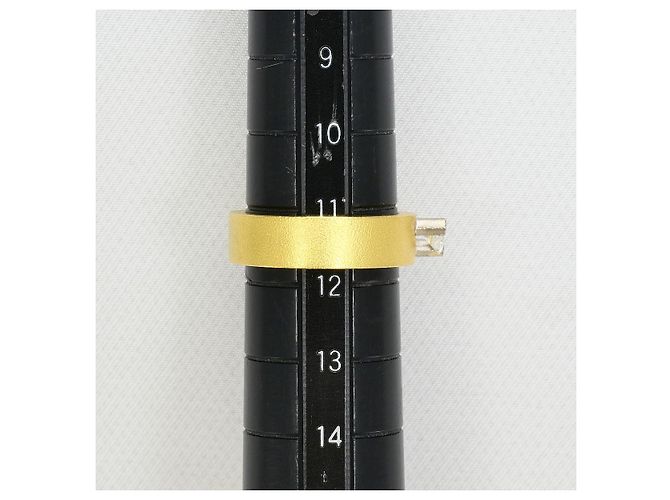 Autre Marque Anello in oro giallo e oro bianco Au750 con diamanti D'oro - vista 8