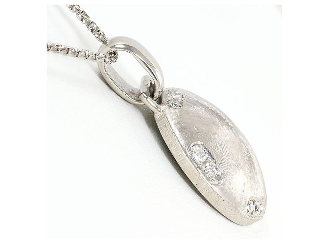 Autre Marque Collana in oro bianco Au750 e diamanti Argento - vista 2