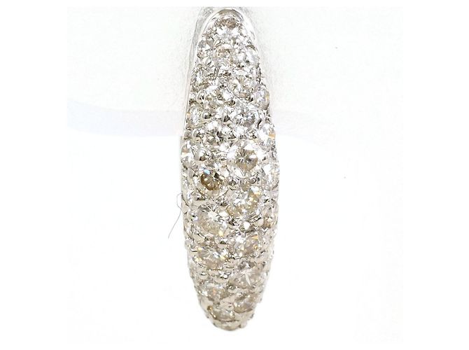 Autre Marque Orecchini in oro bianco e diamanti Au750 Argento - vista 2