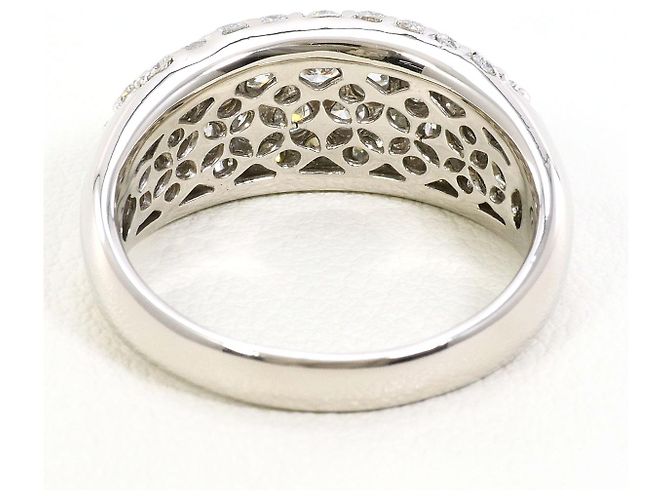 Autre Marque PT900 Platin Diamantring Silber - Ansicht 4
