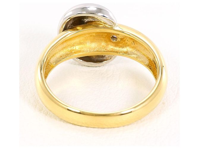 Autre Marque Anello con Diamante Pt850 K18YG D'oro - vista 4