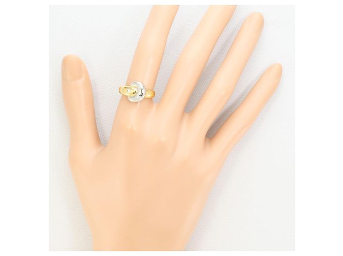 Autre Marque Anello con Diamante Pt850 K18YG D'oro - vista 7