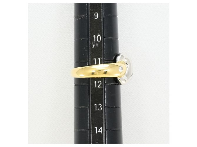 Autre Marque Anello con Diamante Pt850 K18YG D'oro - vista 8