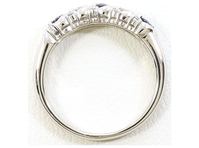 Autre Marque PT900 Platin-Alexandrit-Diamantring Silber - Ansicht 4