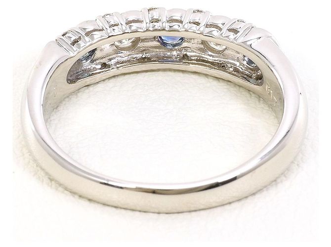 Autre Marque PT900 Platin-Alexandrit-Diamantring Silber - Ansicht 5