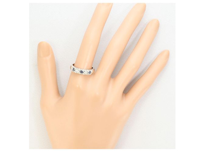 Autre Marque PT900 Platin-Alexandrit-Diamantring Silber - Ansicht 7