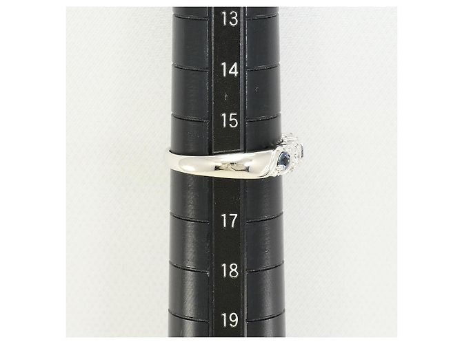 Autre Marque PT900 Platin-Alexandrit-Diamantring Silber - Ansicht 8