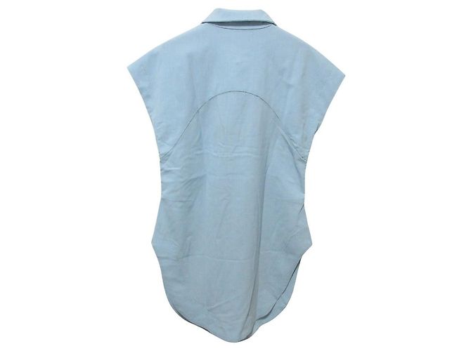 Autre Marque Chemise sans manches en laine d'été HARUNOBUMURATA LIMA Bleu - vue 2