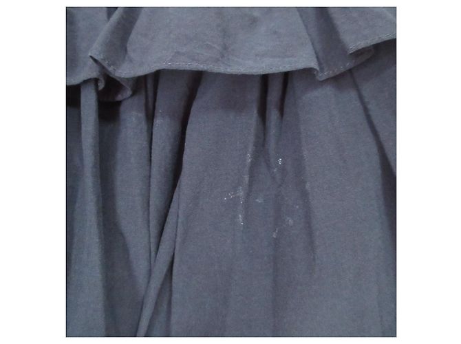 Autre Marque Falda acampanada de seda y algodón TEIJA Azul Azul marino - vista 11
