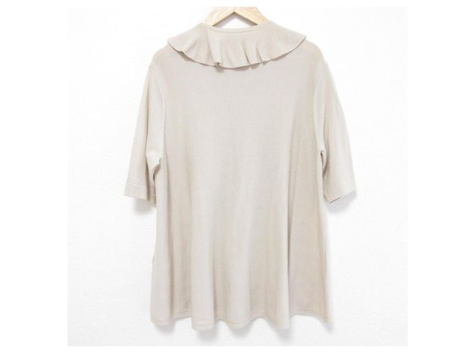Autre Marque Camicetta in maglia di lana 18G Drawer Beige - vista 2